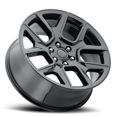 24x10 Aluminum Wheel with 5x5.5 Bolt Pattern - Gloss Black