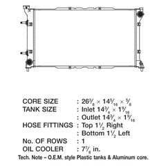 CSF 2619 - Engine Coolant Radiator