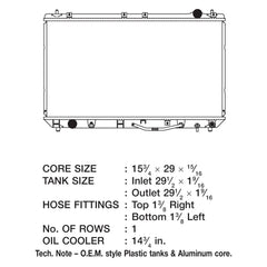 CSF 2622 - Engine Coolant Radiator