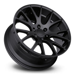 22x10 Aluminum Wheel with 6x5.5 Bolt Pattern - Satin Black
