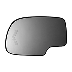 Burco - Driver Side View Mirror Heated Signal W Mount For Heated Cadi Chev Gmc Truck Lh Power Flat Signal Rsg - 2734HSRSG