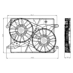 GPD® 2811574 - Engine Cooling Fan Assembly