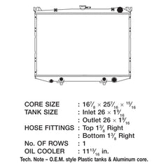 CSF 2834 - Engine Coolant Radiator