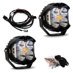 Baja Designs® 297803 - LP4 Pro™ 5.1" 2x60W/2x4.83W Round Driving/Combo Beam LED Lights, with Amber DRL