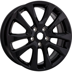20x8 Factory Replacement New Alloy Wheel for 2017-2022 Jeep Grand Cherokee with 10 Spoke Painted Black