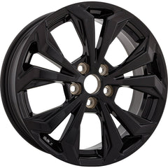 18x7 Factory Replacement New Alloy Wheel for 2022-2023 Toyota Rav-4 with 10 Spoke Painted Black