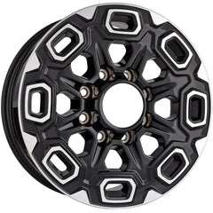 20x8.5 Factory Replacement New Alloy Wheel for 2020-2025 Chevrolet Silverado 2500 with 16 Slot Machined Face Painted Black