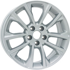 17x7 Factory Replacement New Alloy Wheel for 2019-2022 Jeep Cherokee with 10 Spoke Painted Silver