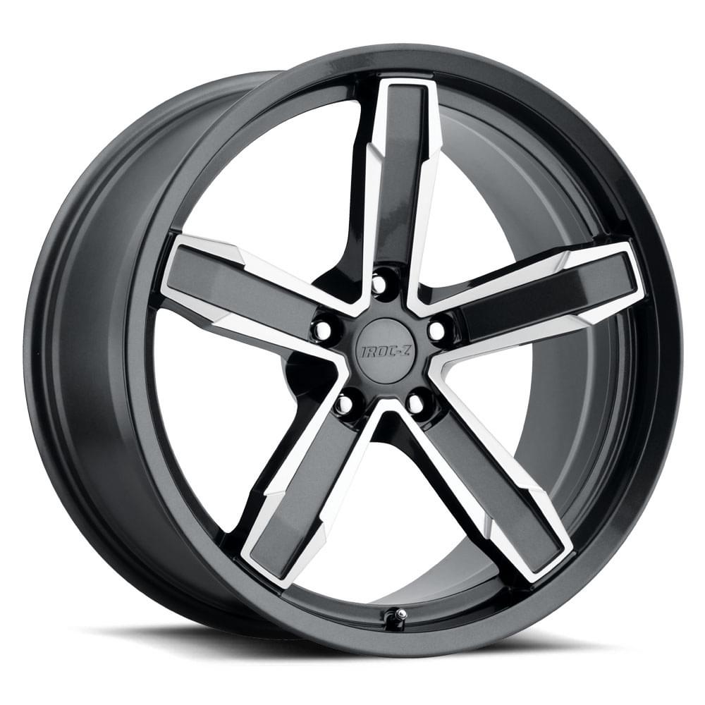 20x10 Aluminum Wheel with 5x4.75 Bolt Pattern - Grey Machine Face