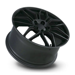 20x10 Aluminum Wheel with 5x4.75 Bolt Pattern - Satin Titanium Grey Machine Face wDark Clr