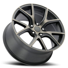 20x9 Aluminum Wheel with 5x5 Bolt Pattern - Satin Black Machine Face with Bronze Clear