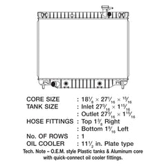 CSF 3107 - Engine Coolant Radiator