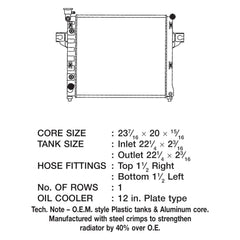 CSF 3115 - Engine Coolant Radiator