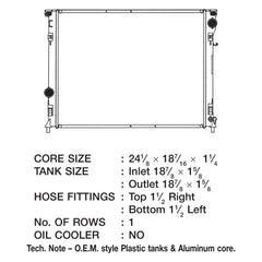 CSF 3174 - Engine Coolant Radiator