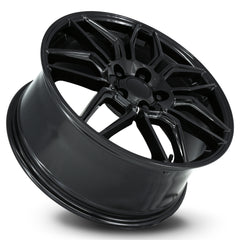 19x8.5 Aluminum Wheel with 5x4.75 Bolt Pattern - Gloss Black