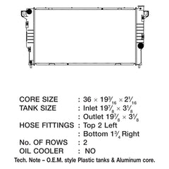 CSF 3273 - Engine Coolant Radiator
