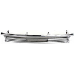 TOYOTA PICKUP 89-91 GRILLE, Center Piece, Chr Shll/Ptd-Blk Insrt, 2WD