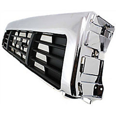 TOYOTA PICKUP 89-91 GRILLE, Center, Chrome Shell/Painted Black Insert, 4WD