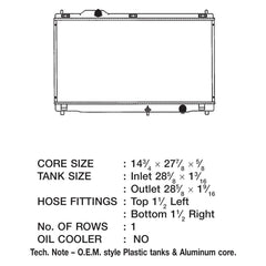 CSF 3295 - Engine Coolant Radiator