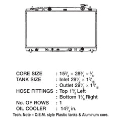 CSF 3312 - Engine Coolant Radiator