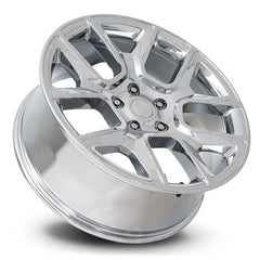 24x10 Aluminum Wheel with 5x5.5 Bolt Pattern - Chrome