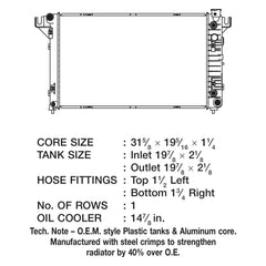 CSF 3358 - Engine Coolant Radiator