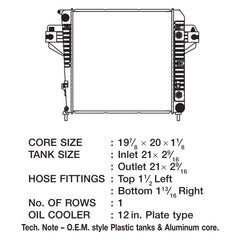 CSF 3363 - Engine Coolant Radiator