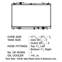 CSF 3386 - Engine Coolant Radiator