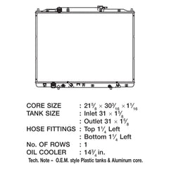 CSF 3402 - Engine Coolant Radiator