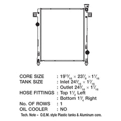 CSF 3419 - Engine Coolant Radiator