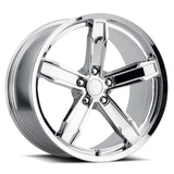 20x10 Aluminum Wheel with 5x4.75 Bolt Pattern - Chrome