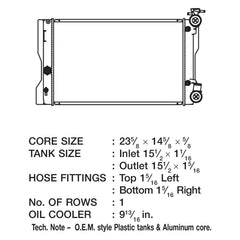 CSF 3445 - Engine Coolant Radiator
