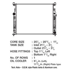 CSF 3458 - Engine Coolant Radiator
