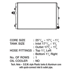 CSF 3459 - Engine Coolant Radiator