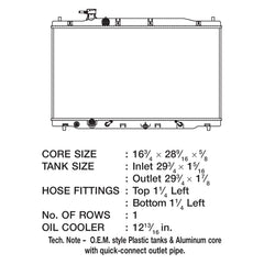 CSF 3481 - Engine Coolant Radiator