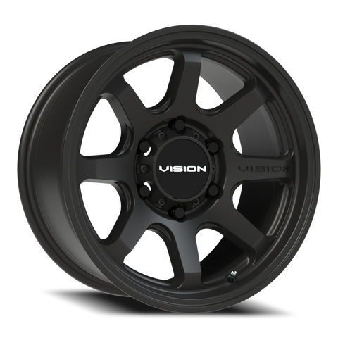 16X8 Satin Black wheel with bolt pattern of 6-5.5 (6-139.7)