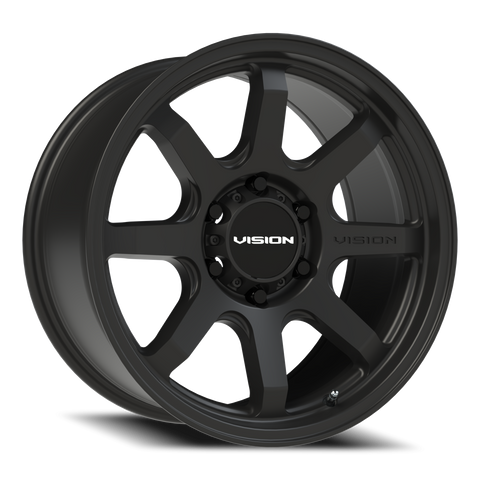 18X9 Satin Black wheel with bolt pattern of 6-5.5 (6-139.7)