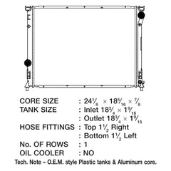 CSF 3525 - Engine Coolant Radiator