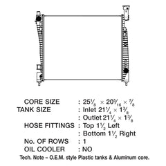 CSF 3543 - Engine Coolant Radiator