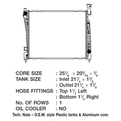 CSF 3544 - Engine Coolant Radiator