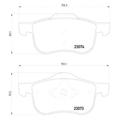 Pagid® 355008851 - Semi-Metallic Front Disc Brake Pads