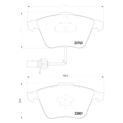 Pagid® 355009201 - Semi-Metallic Front Disc Brake Pads