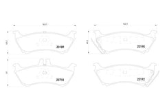 Pagid® 355009241 - Semi-Metallic Rear Disc Brake Pads