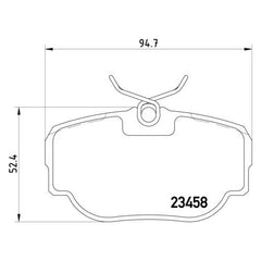 Pagid® 355009541 - Semi-Metallic Rear Disc Brake Pads