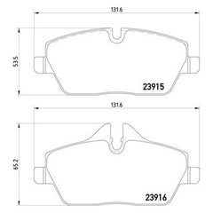 Pagid® 355011261 - Semi-Metallic Front Disc Brake Pads