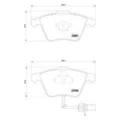 Pagid® 355011711 - Semi-Metallic Front Disc Brake Pads