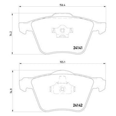 Pagid® 355011721 - Semi-Metallic Front Disc Brake Pads