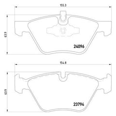 Pagid® 355011941 - Semi-Metallic Front Disc Brake Pads 
