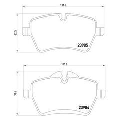 Pagid® 355012341 - Semi-Metallic Front Disc Brake Pads