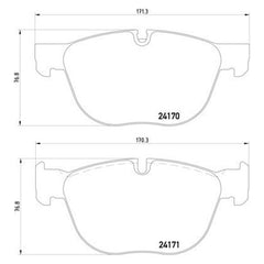 Pagid® 355012541 - Semi-Metallic Front Disc Brake Pads